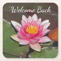 Welcome Back Employee Teacher Water Lily Flower