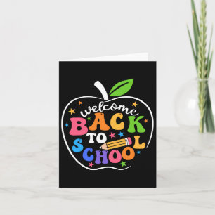 Welcome Back I'm Glad You're Here Back To School T Card