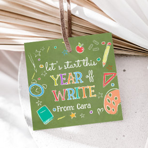 Welcome Back School Year Back to School Favour Tag