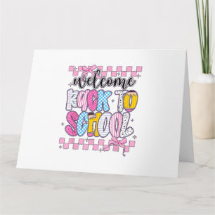 Welcome Back to School 2026 First Day Teachers Stu Card