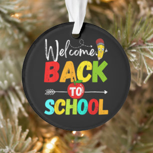 Welcome Back to School 2026 Teachers Students Ornament