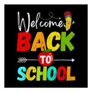 Welcome Back to School 2026 Teachers Students Poster