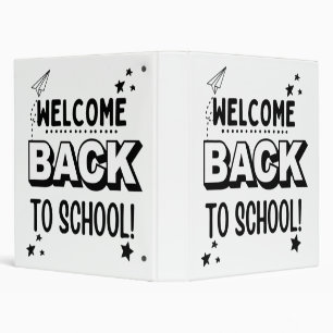Welcome Back to school! Binder