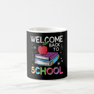 Welcome Back To School Books Chalkboard Teacher Coffee Mug