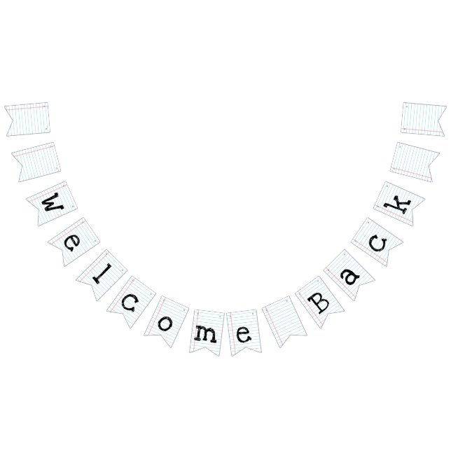 Welcome Back to School Bunting Flags (All)