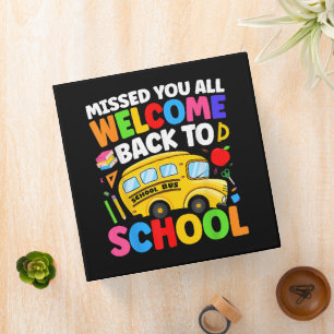 Welcome Back to School Bus Driver First Day Binder