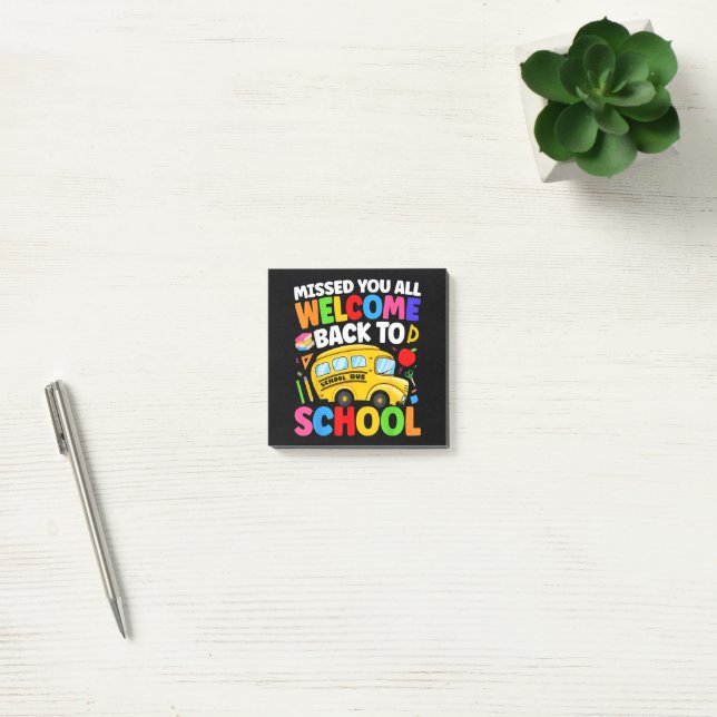 Welcome Back to School Bus Driver First Day Post-it Notes (Office)