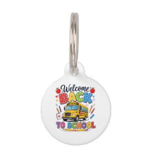 Welcome Back to School Bus Driver Tees First Day o Pet Tag
