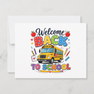 Welcome Back to School Bus Driver Tees First Day o Save The Date