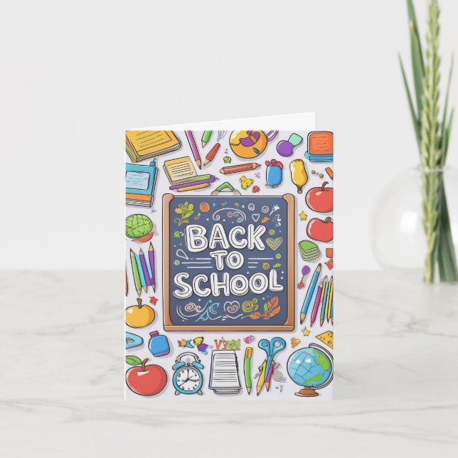  Welcome back to school! Card (Front)