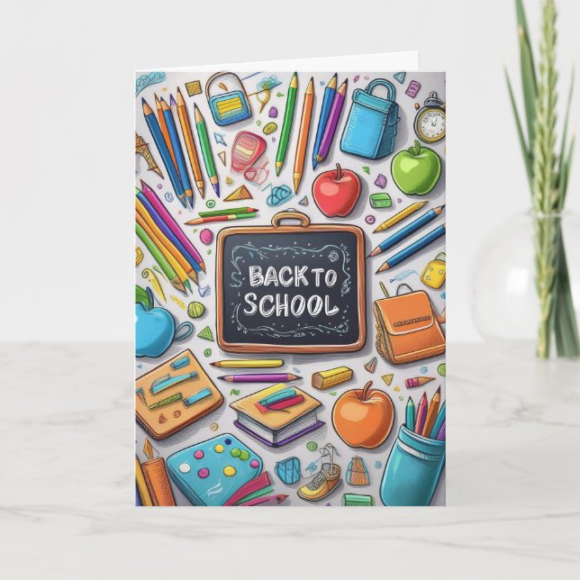 Welcome back to school! Card (Front)