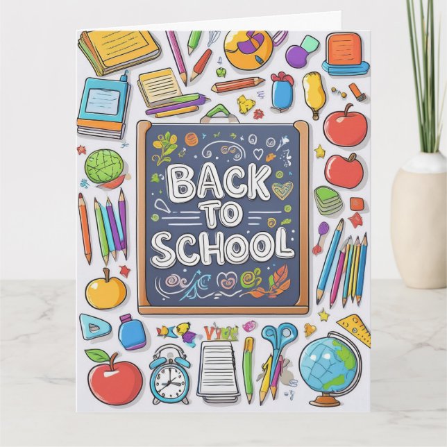  Welcome back to school! Card (Front)