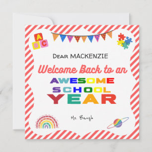 Welcome Back to School Card