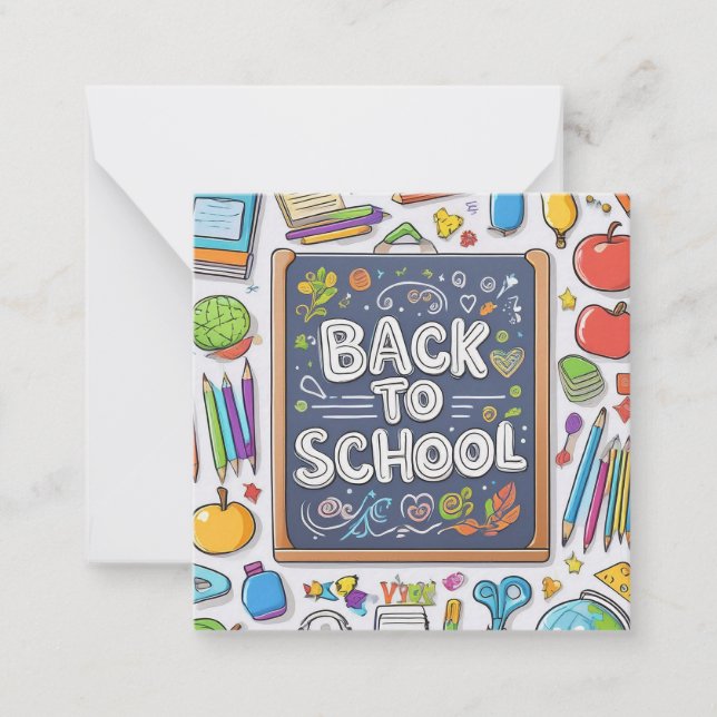  Welcome back to school! Card (Front)