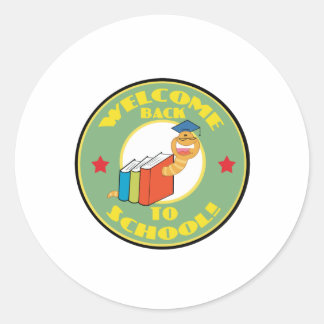 Welcome Back To School Classic Round Sticker
