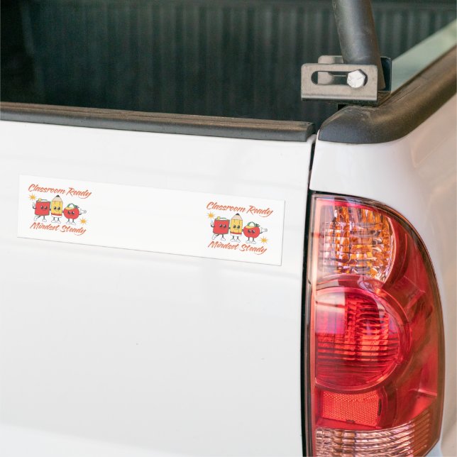 WELCOME BACK TO SCHOOL CLASSROOM READY MINDSET BUMPER STICKER (On Truck)