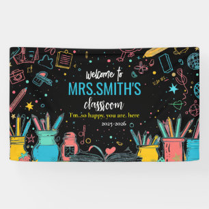 Welcome Back to School Colourful First Day Banner