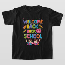 WELCOME BACK TO SCHOOL – Colourful Kids T-Shirt De