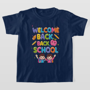 WELCOME BACK TO SCHOOL – Colourful Kids T-Shirt De