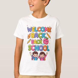 WELCOME BACK TO SCHOOL – Colourful Kids T-Shirt De