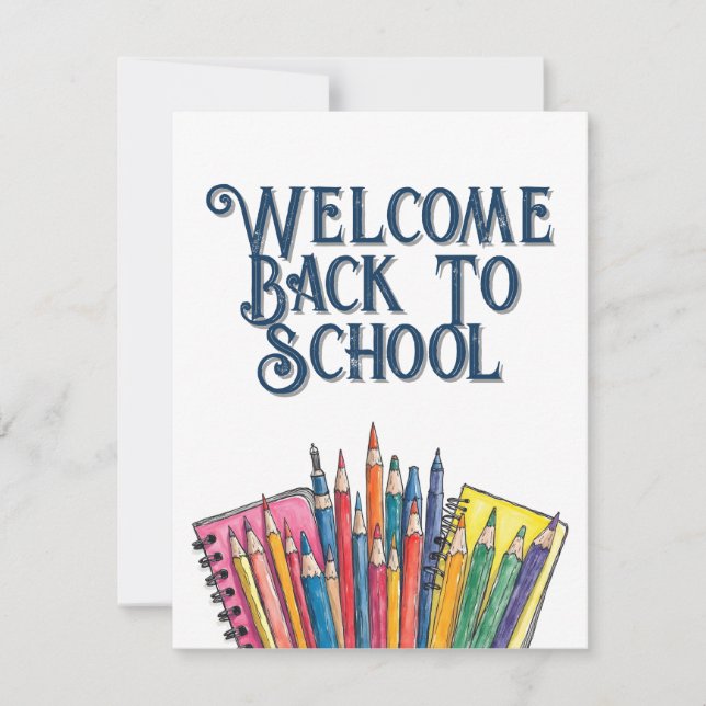 Welcome Back to School – Colourful Start (Front)