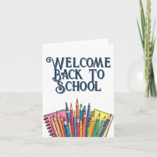 Welcome Back to School – Colourful Start Card