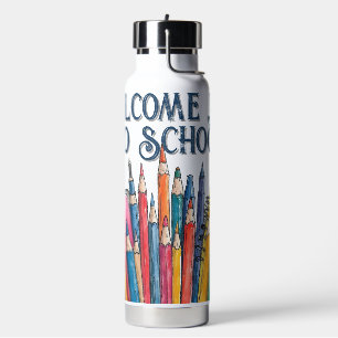Welcome Back to School – Colourful Start Water Bottle