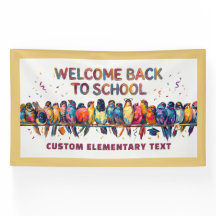Welcome Back To School Custom Classroom Banners