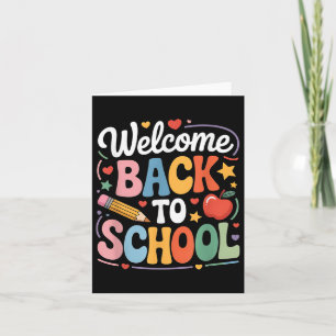 Welcome Back To School Cute Teacher First Day Of S Card