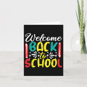 Welcome Back To School - First Day At School 2022 Card