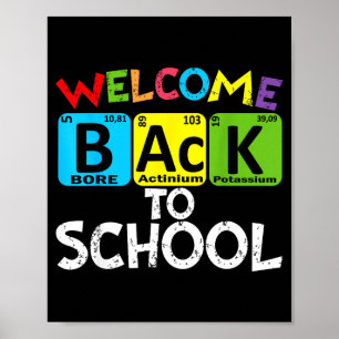 Welcome Back To School First Day Of School Poster
