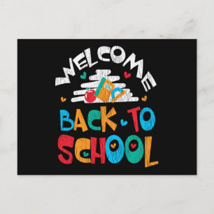 Welcome Back To School First Day of School Student Postcard