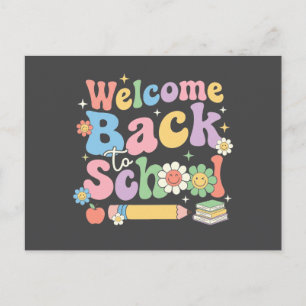 Welcome Back to School First Day of School Teacher Invitation Postcard