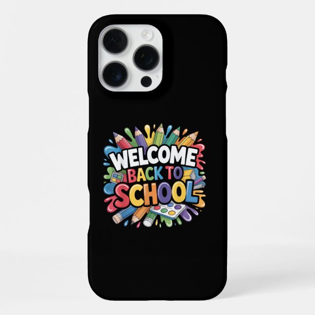 Welcome Back to School First Day of School Teacher iPhone Case (Back)