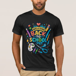 Welcome Back to School Fun Art Design T-Shirt