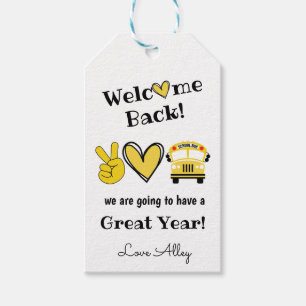Welcome Back to School Gift Tag, Teacher Tags
