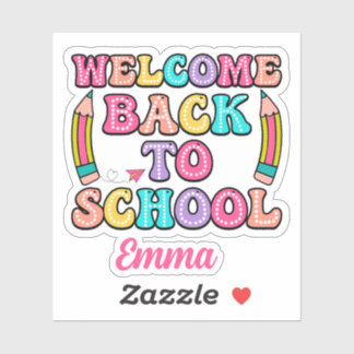 Welcome Back To School Groovy Paper Airplane