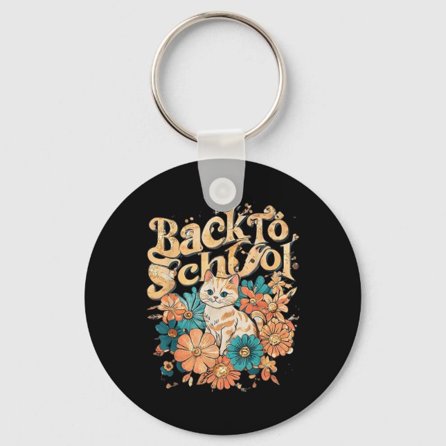 Welcome Back-to-school Happy First Day For Teacher Keychain (Front)