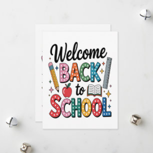 Welcome Back To School Holiday Card