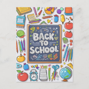  Welcome back to school! Holiday Postcard