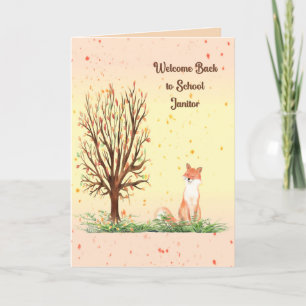 Welcome Back to School Janitor Card