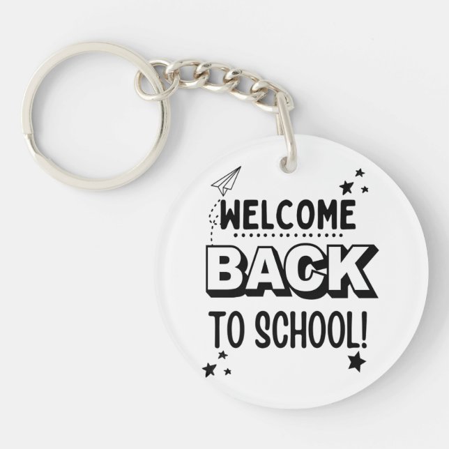 Welcome Back to school! Keychain (Front)