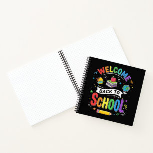 Welcome Back to School Kids Teacher First Day Notebook