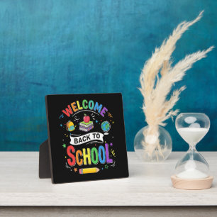 Welcome Back to School Kids Teacher First Day Plaque