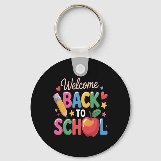 Welcome Back To School Learning Adventure Keychain (Front)