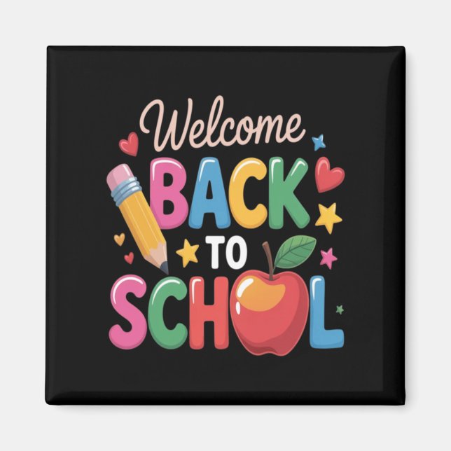 Welcome Back To School Learning Adventure Magnet (Front)