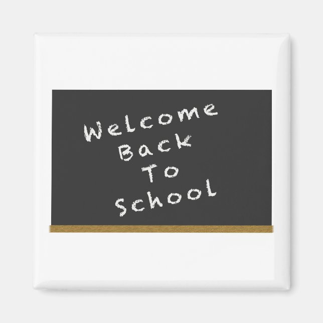 Welcome Back To School magnet (Front)