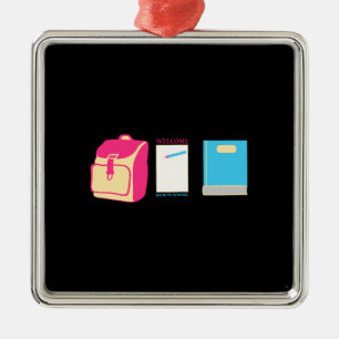 Welcome Back To School Metal Ornament