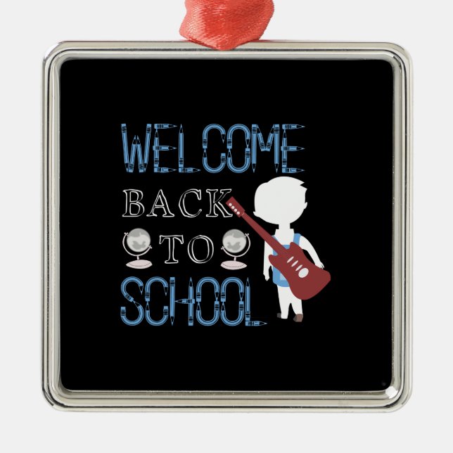 Welcome Back To School Metal Ornament (Front)