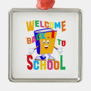 Welcome Back To School Metal Ornament